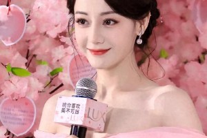迪丽热巴金色纱裙闪耀迪奥活动，发型引热议